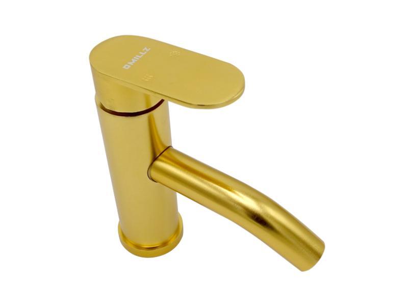 Смеситель для раковины Millz однорычажный золото MRS-AL-B-13(Gold)