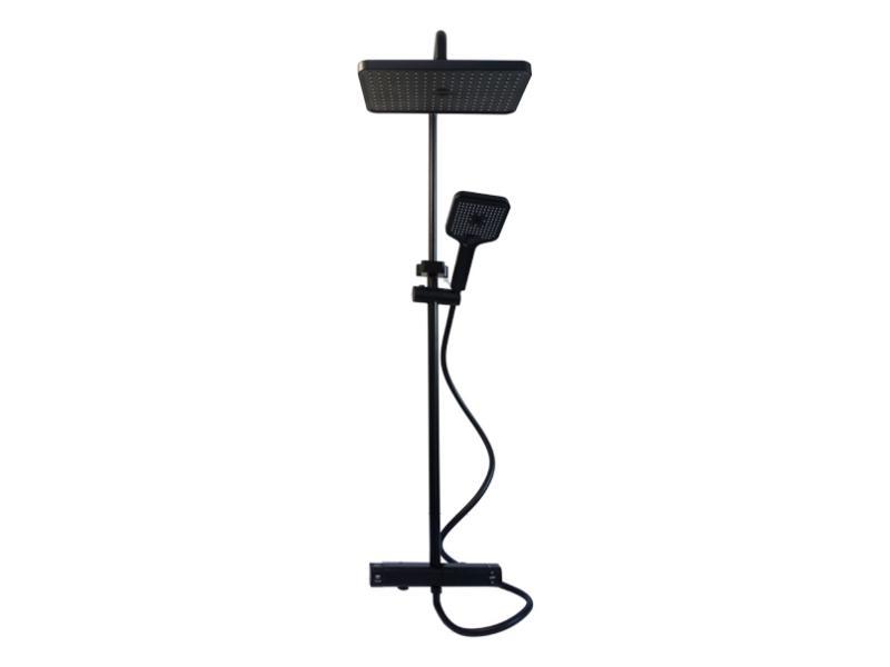 Душевая стойка Millz со смесителем и душевым гарнитуром черный MRS-AL-C40 (black)