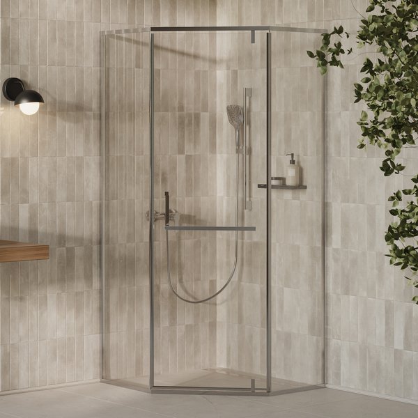 Душовий куточок Ravak X-Point Slim XPSHP3-90 профіль полірований алюмінієвий скло transparent Х33570C0FZ1