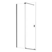 Душова перегородка Besco Vayo Walk-In 110х200 см розсувна збройовий метал/прозоре скло VYGM110-200C