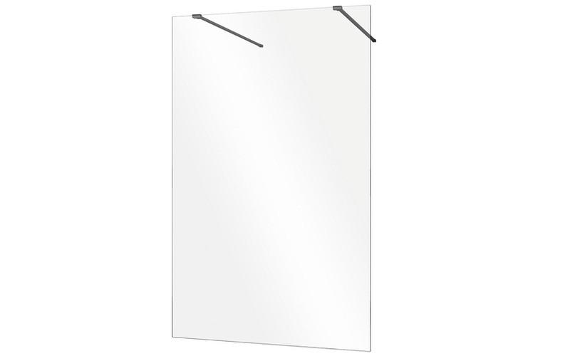 Душевая перегородка Besco Aveo Due Walk-In 110х195 см матовый черный/прозрачное стекло ADB-110-195C
