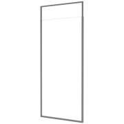 Душова перегородка Besco Icon Walk-In 110х200 см збройовий метал/прозоре скло ICGM110-200C