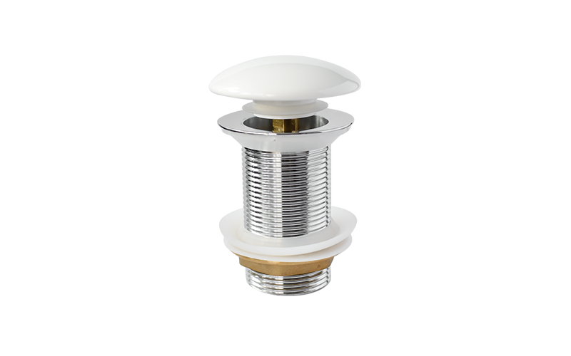 Донний клапан для раковини Besco Click-clack білий глянцевий OUCL-KK-B