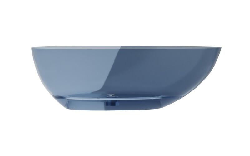 Ванна Besco Xara 160х75 см с сифоном клик-клак матовый черный ResiCast Blue Wave #WAX-160-BWB