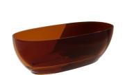 Ванна Besco Xara 170х78 см с сифоном клик-клак черный матовый ResiCast Earth Rust #WAM-170-ERB