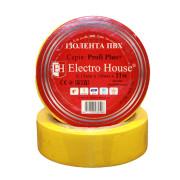 Ізолента Electro House 11 м ПВХ жовтий EH-AHT-1806