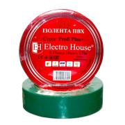 Изолента Electro House 17 м ПВХ зеленый EH-AHT-1815