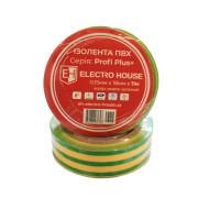 Изолента Electro House 11 м ПВХ желто-зеленый EH-AHT-1808