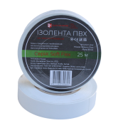 Изолента Electro House Soft Flex 25 м ПВХ белый EH-PVCT-25W