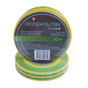 Изолента Electro House Soft Flex 50 м ПВХ желто-зеленый EH-PVCT-50YG