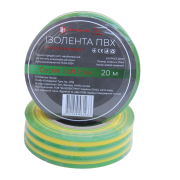 Изолента Electro House Soft Flex 20 м ПВХ желто-зеленый EH-PVCT-20YG