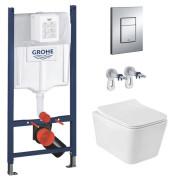 Система інсталяції Grohe Rapid SL 4 в 1 із клавішею унітазом Kroner Eifel та кришкою 3884966KE523629