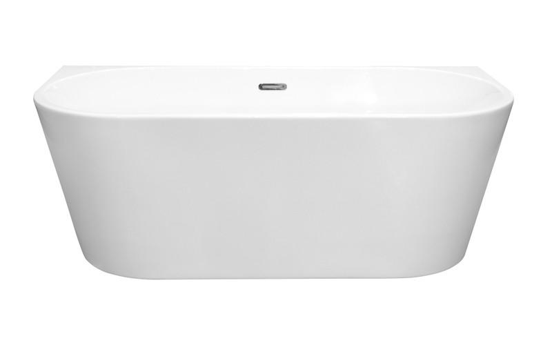 Ванна акрилова Besco Vica New 150х80 см з білим сифоном глянцевий білий #WAS-150VNBI