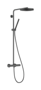 Душова стійка Hansgrohe Pulsify S Puro Showerpipe 260 1jet Ecostat з термостатом Ecostat Fine чорний матовий хром 24223340