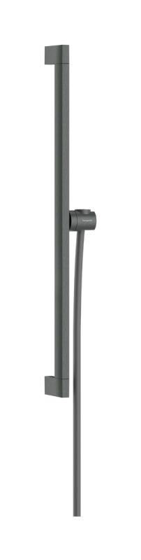 Штанга для душу Hansgrohe Unica Puro E 65 см з тримачем та шлангом 160 см матовий чорний хром 24404340