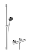 Термостат для душу Hansgrohe Ecostat Fine з душовим гарнітуром Activera Select S хром 28086000