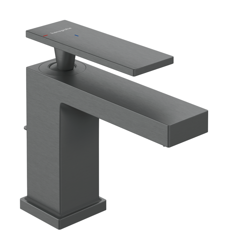 Смеситель для раковины Hansgrohe Tecturis E однорычажный черный матовый хром 73001340