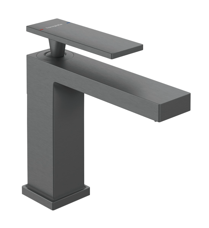 Змішувач для раковини Hansgrohe Tecturis E EcoSmart+ одноважільний чорний матовий хром 73011340