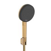 Ручной душ на держателе Hansgrohe Raindance Alive Select S EcoSmart Ø125 мм 3-режимный матовая бронза 24612140
