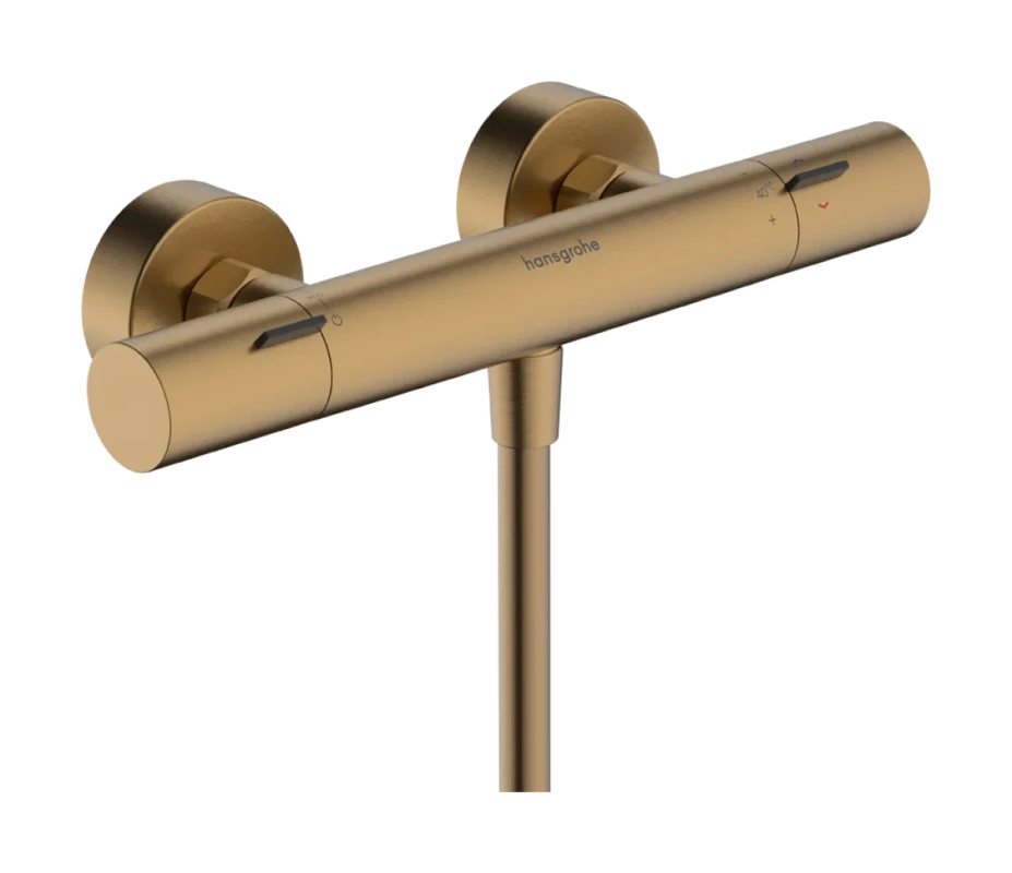 Термостат для душу Hansgrohe Ecostat Fine двовентильний матова бронза 13324140