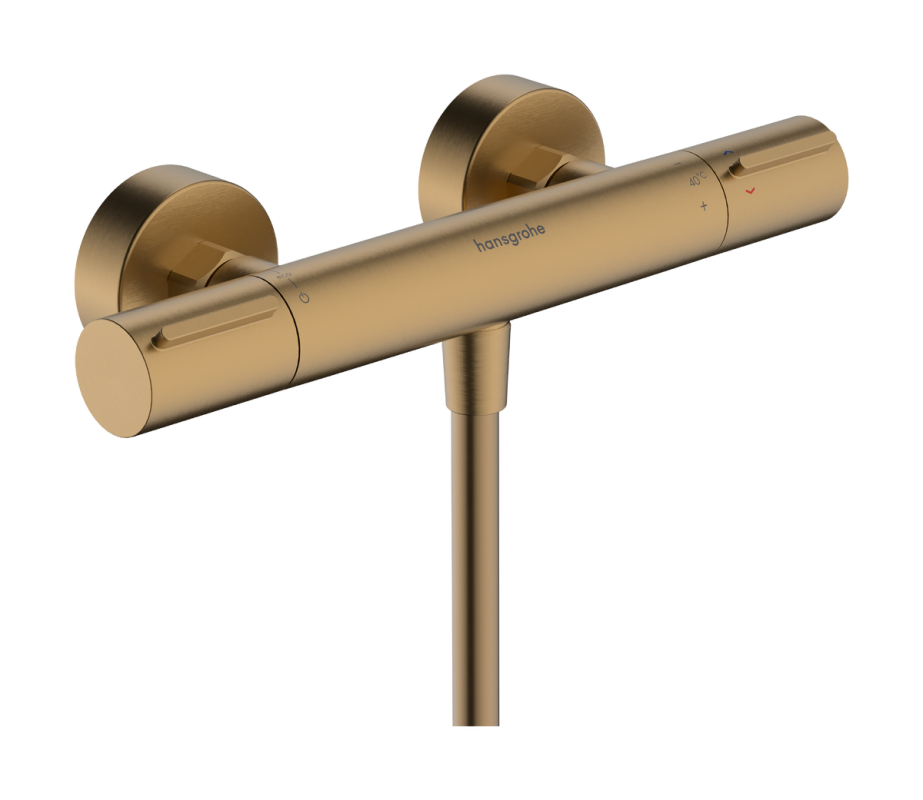 Термостат для душа Hansgrohe Ecostat Element двухвентильный матовая бронза 13346140