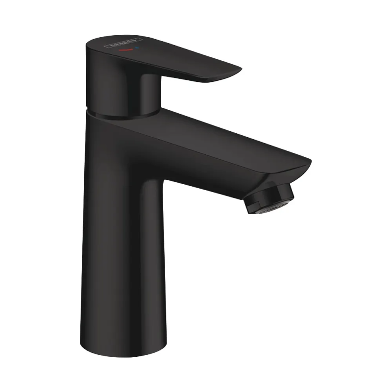 Смеситель для раковины Hansgrohe Talis E CoolStart однорычажный с донным клапаном черный матовый 71792670