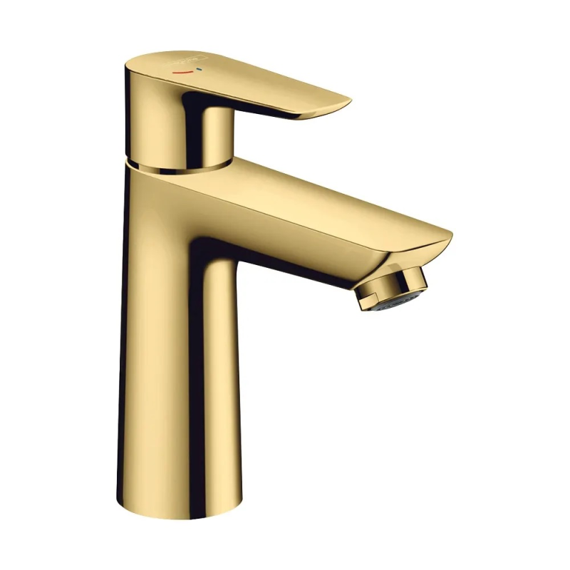 Смеситель для раковины Hansgrohe Talis E CoolStart однорычажный с донным клапаном полированное золото 71792990