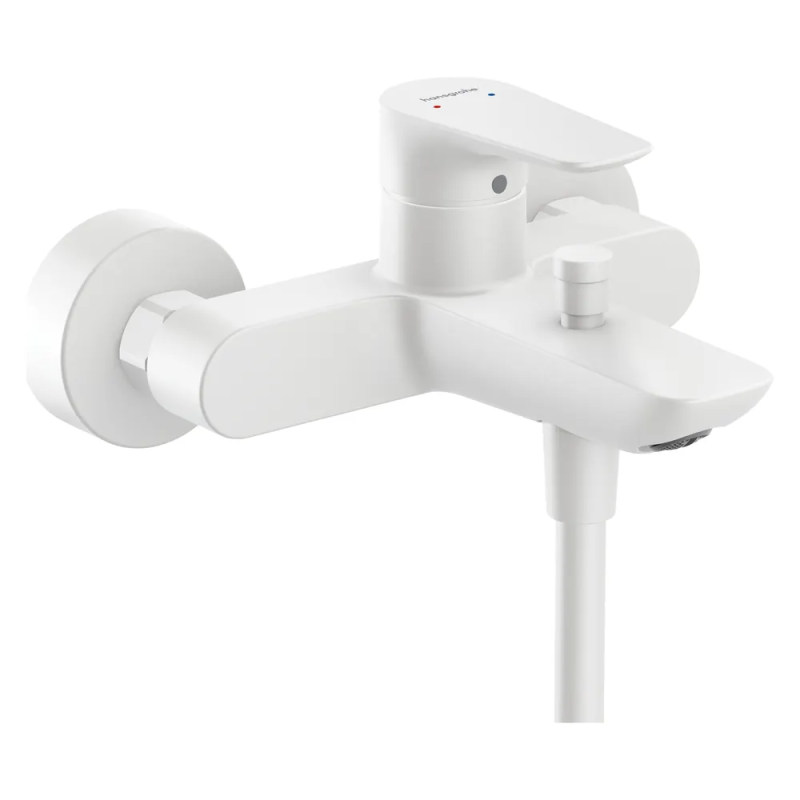 Змішувач для ванної Hansgrohe Talis E одноважільний білий матовий 71794700