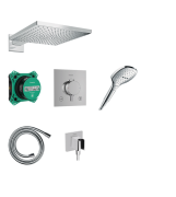 Душова система прихованого монтажу Hansgrohe Raindance E 300 1jet з термостатом Ecostat Comfort E хром 24623000