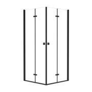 Душевая кабина Besco Exo-H 90х90х195 см профиль матовый черный/стекло прозрачное KEHB-90-195