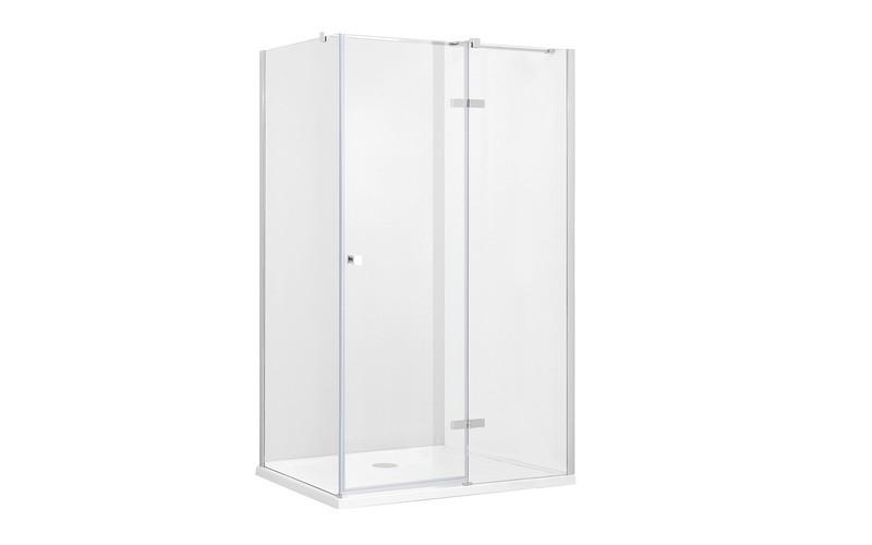 Душевой уголок Besco Pixa 100х80х195 см правый профиль глянцевый хром/стекло прозрачное PPP-108-195C
