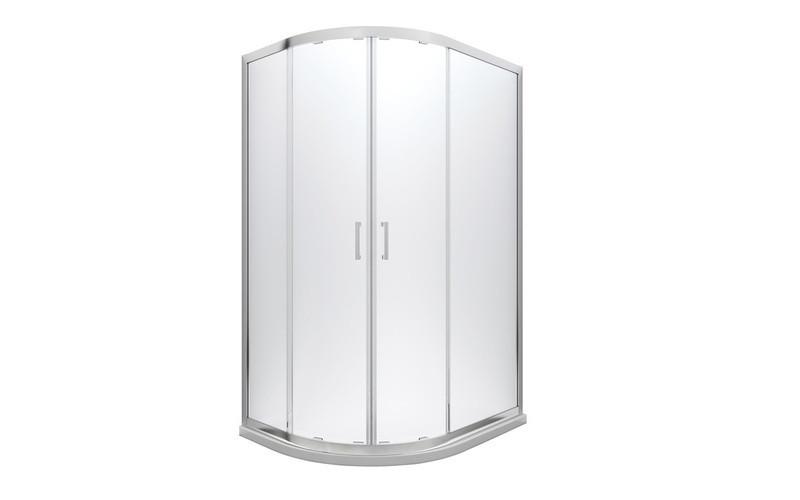 Душовий куточок Besco Modern 100х80х190 см профіль глянсовий хром/скло матове MA-108-190-M