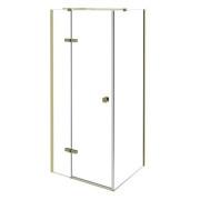 Душевой уголок Besco Pixa 90х90х195 см левый профиль золото/стекло прозрачное PKL-90-195G