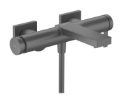 Смеситель для ванной Hansgrohe Tecturis E настенный однорычажный матовый черный хром 73420340
