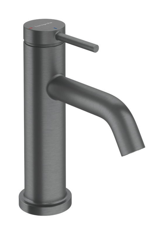 Смеситель для раковины Hansgrohe Tecturis S CoolStart EcoSmart+ однорычажный матовый черный хром 73301340