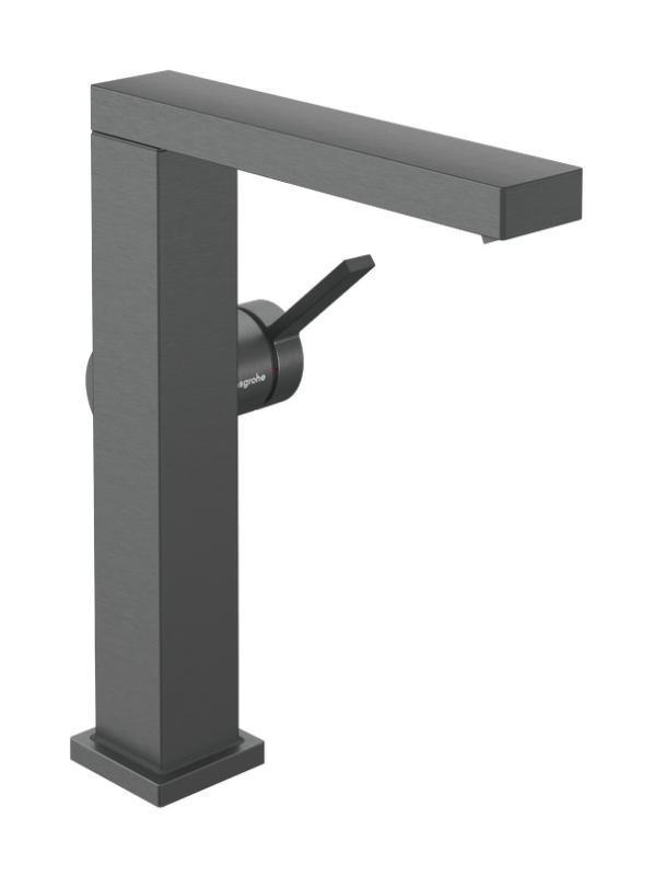 Смеситель для раковины Hansgrohe Tecturis E CoolStart EcoSmart+ с донным клапаном Push-Open матовый черный хром 73060340