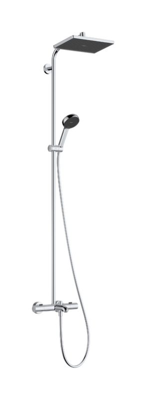 Душова стійка для ванни Hansgrohe Activera Q 290/180 1jet EcoSmart з термостатом Ecostat Fine хром 28753000
