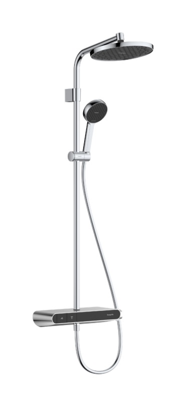 Душова стійка Hansgrohe Activera S Showerpipe 240 1jet EcoSmart з термостатом ShowerTablet Select 360 Varia хром 28638000