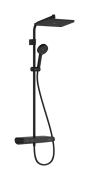 Душова стійка Hansgrohe Activera S Showerpipe 290/180 1jet EcoSmart+ із термостатом ShowerTablet Select 360 Varia матовий чорний 28649670