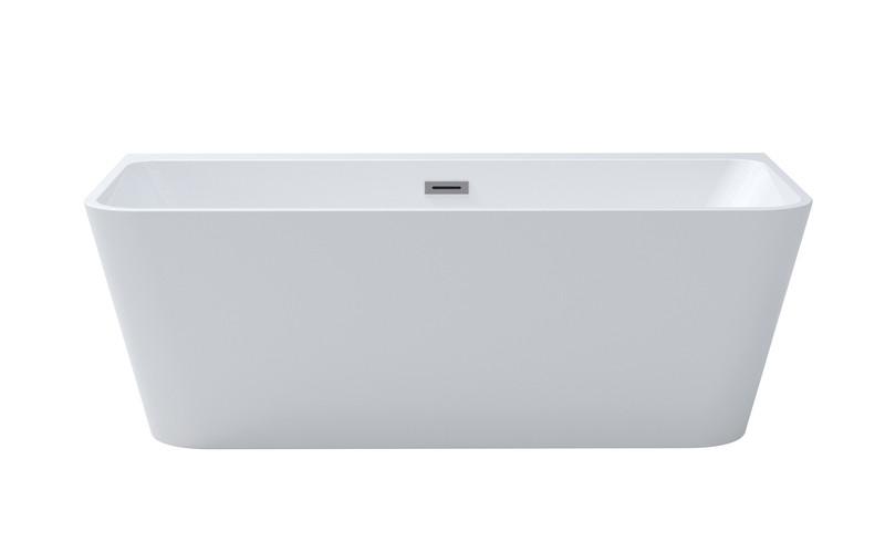 Ванна акриловая Besco Varya 150х75 см с сифоном золото глянцевый белый #WAS-150-VRZ