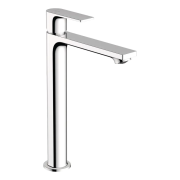 Смеситель для раковины Hansgrohe Rebris E CoolStart EcoSmart+ однорычажный с донным клапаном pop-up хром 72177000