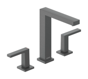 Смеситель для раковины Hansgrohe Tecturis E EcoSmart+ на 3 отверстия с донным клапаном Push-Open матовый черный хром 73030340