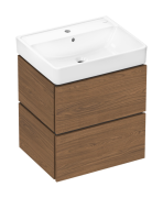 Тумба Hansgrohe Xilesa E с раковиной Xanuia Q 60х48 см ДСП дуб кашемир 54396550