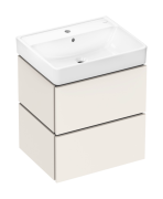 Тумба Hansgrohe Xilesa E с раковиной Xanuia Q 60х48 см МДФ песочно-бежевый матовый 54396780