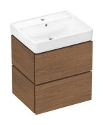 Тумба Hansgrohe Xilesa E с раковиной Xanuia Q 60х48 см ДСП дуб кашемир 54396550
