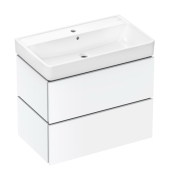 Тумба Hansgrohe Xilesa E с раковиной Xanuia Q 80х48 см МДФ матовый белый 54397700