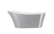 Ванна акриловая Besco Calima Glam  170х74 см с сифоном хром серебро/глянцевый белый #WAS-170-CSR