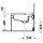 Биде напольное Duravit коллекция Starck-X 65х41х40 с переливом 2270100032
