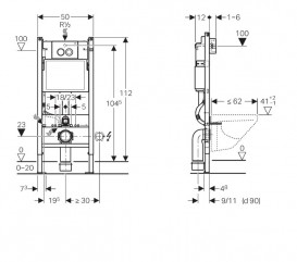 Унітаз Villeroy & Boch Avento 5656RS01 + Сидіння SlimSeat + Комплект 3 в 1 Geberit Duofix 458.121.21.1