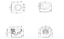 Унитаз подвесной под инсталляцию Flaminia коллекция APP AP118G
